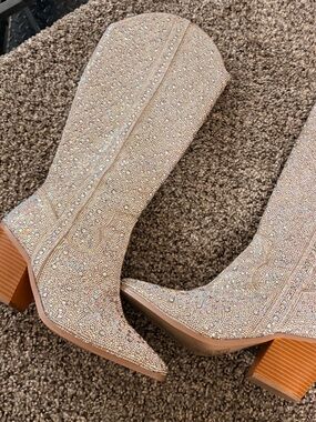Rhinestone cowboy boots